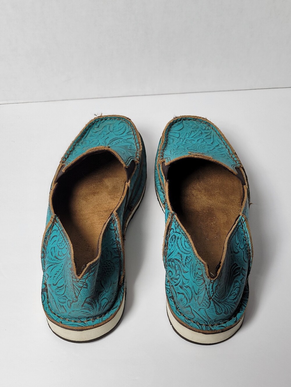Ariat Womens Cruiser In Brushed Turq Floral Emboss - Picture 4 of 8
